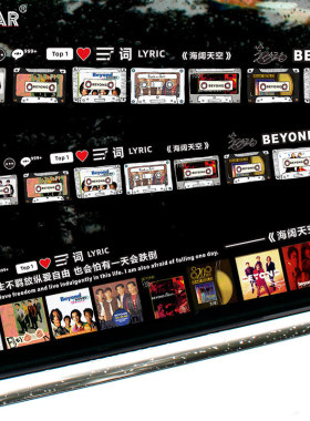 Beyond黄家驹专辑封面贴纸汽车划痕车窗玻璃创意电动车摩托车贴