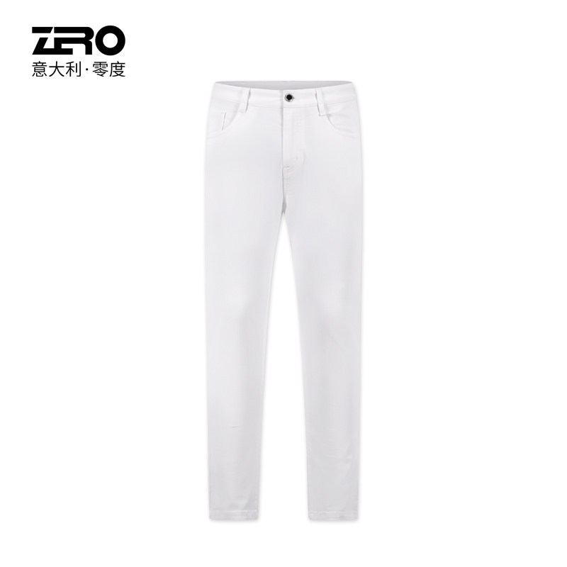 Zero Zero Men 2022 summer new pattern white leisure time Jeans High-end Lycra cotton Straight trousersin the Men's clothing, Jeans  category - from Buy2taobao.com to provide professional Taobao agent buy service
