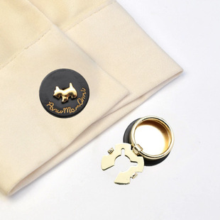 button cover可爱小狗衬衣袖扣服饰饰品钻饰纽扣套衬衫夹套外套扣