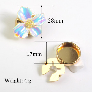 button covers 衬衫茱萸花瑙镭射花瓣纽扣套扣袖扣乌龟扣套扣夹扣
