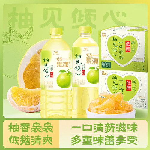 统一果漾柚见倾心500ml*15瓶装