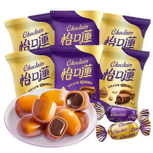 怡口莲太妃糖经典原味榛仁巧克力夹心奶糖结婚庆喜糖零食散装批发