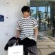 上衣港风宽松休闲潮牌体恤衫 新款 韩版 潮流简约半袖 短袖 t恤男夏季