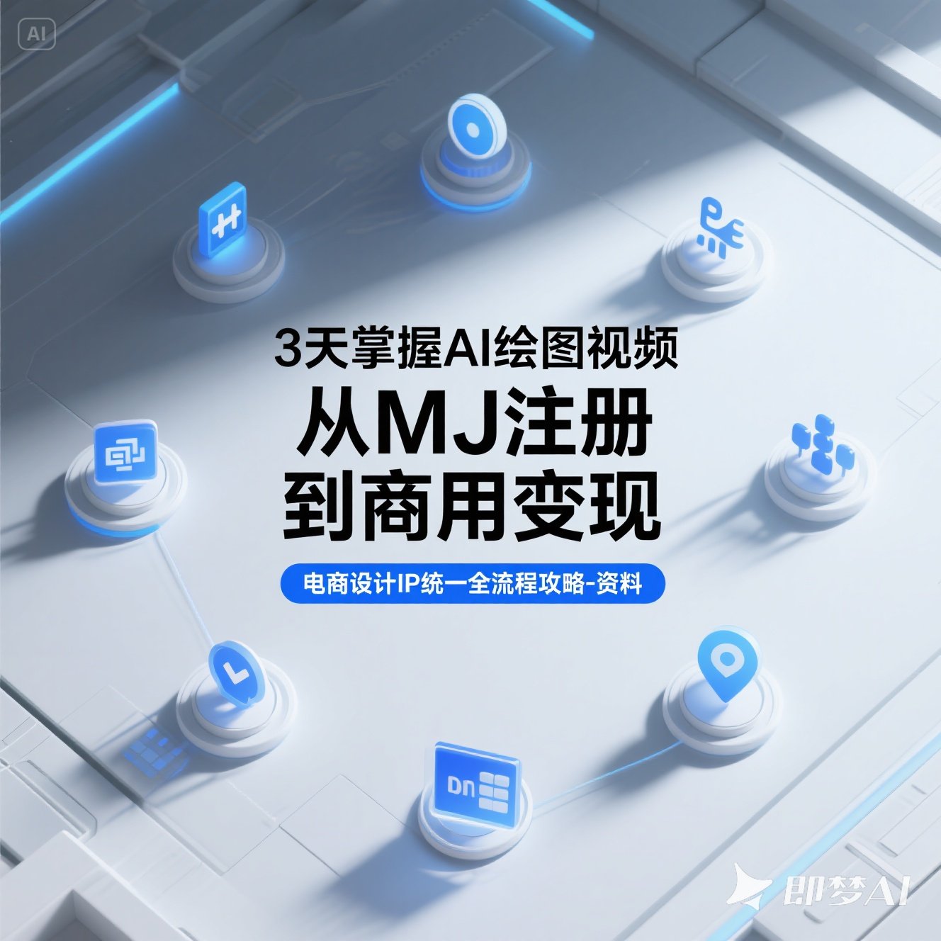 3天掌握AI绘图视频从MJ注册到商用电商设计IP全流程资料