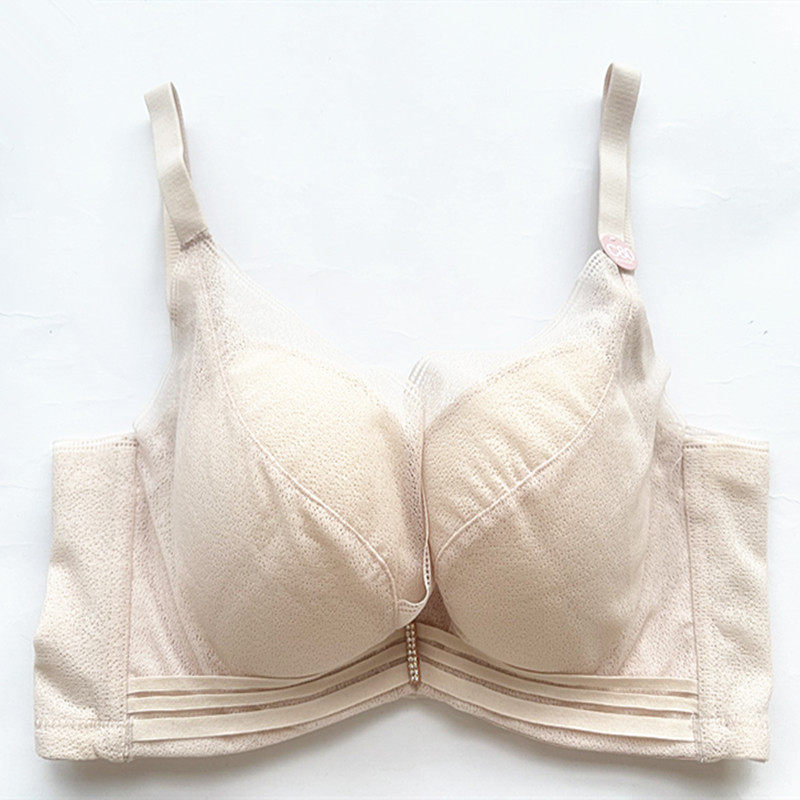 品牌蕾丝薄杯舒适软钢圈文胸罩聚拢调整型收副乳上托女士内衣1025