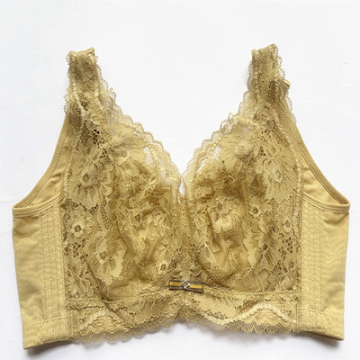品牌蕾丝超薄无海绵舒适软钢圈文胸罩聚拢调整型收副乳女内衣2020