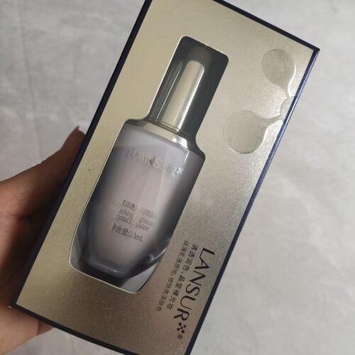 LANSUR兰瑟润色亮颜琉晶乳30ml净透遮瑕提亮肤色粉底乳正品
