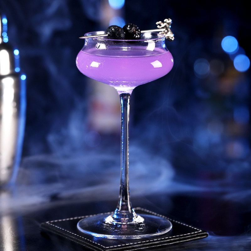 创意个性收口高脚鸡尾酒杯 马天尼杯 马提尼杯香槟杯酒吧专业酒杯