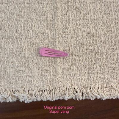 韩国original pom pom2026春夏发饰冰淇淋色水滴掰掰夹发夹发夹