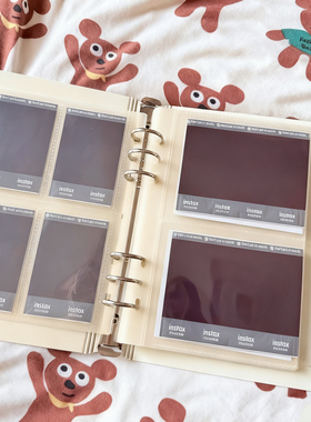 A5卡册内页宽幅拍立得专用20丝加厚单面宝丽来收纳600itype活页