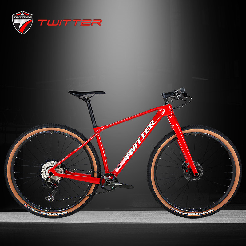 骓特碳纤维山地车自行车男女单车硬叉油刹禧玛诺m6100sram12速m5