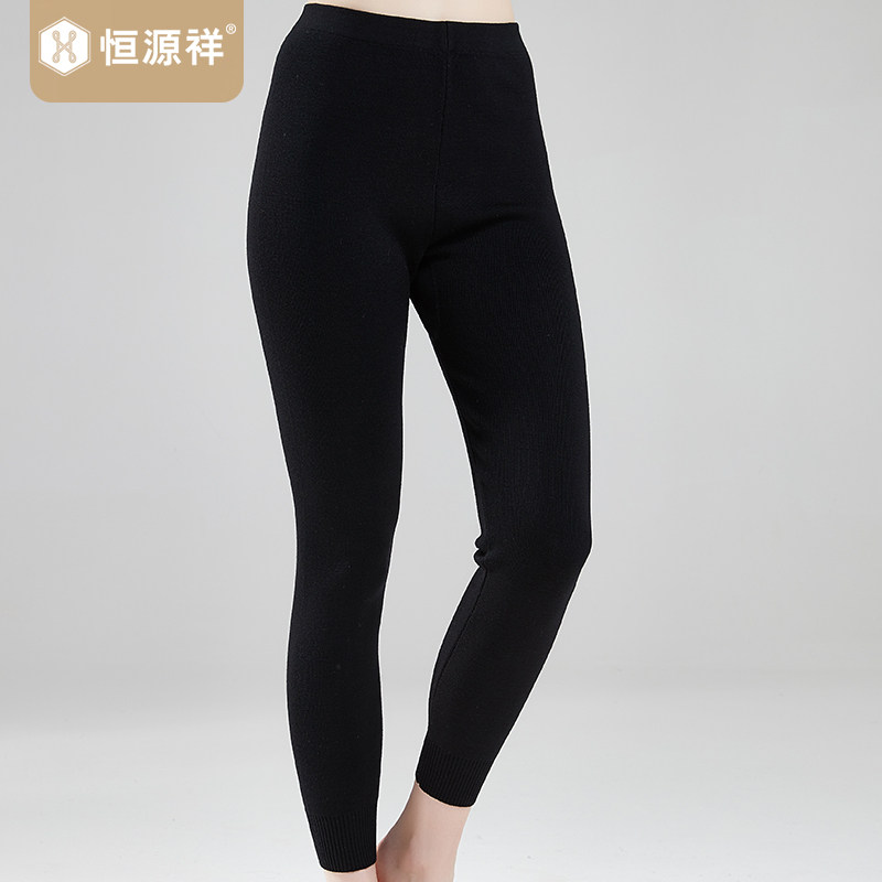 恒源祥中老女士羊毛裤中厚保暖裤