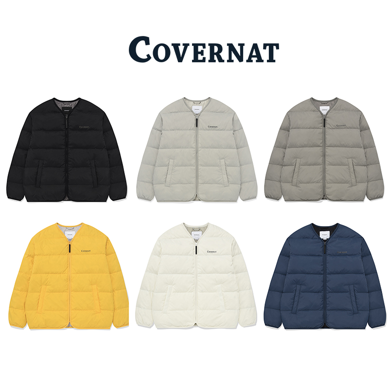亏本捡漏国内现货Covernat冬季V领羽绒服百搭男女同款CO2304DP20