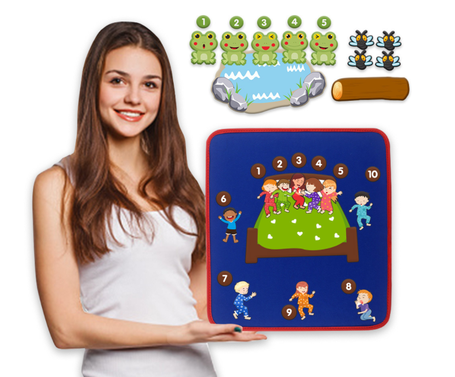 绘本故事互动游戏展示毛毡板教具