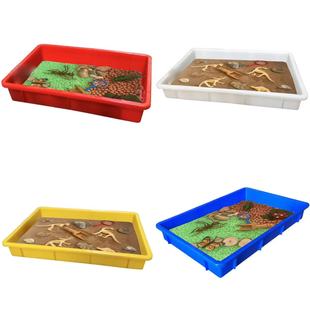 瑞吉欧感官盆开放性材料方形感官盘零散部件游戏课堂教师教玩具