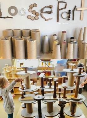 瑞吉欧EYFS开放性材料loose parts幼儿园建构科学区活动感官材料