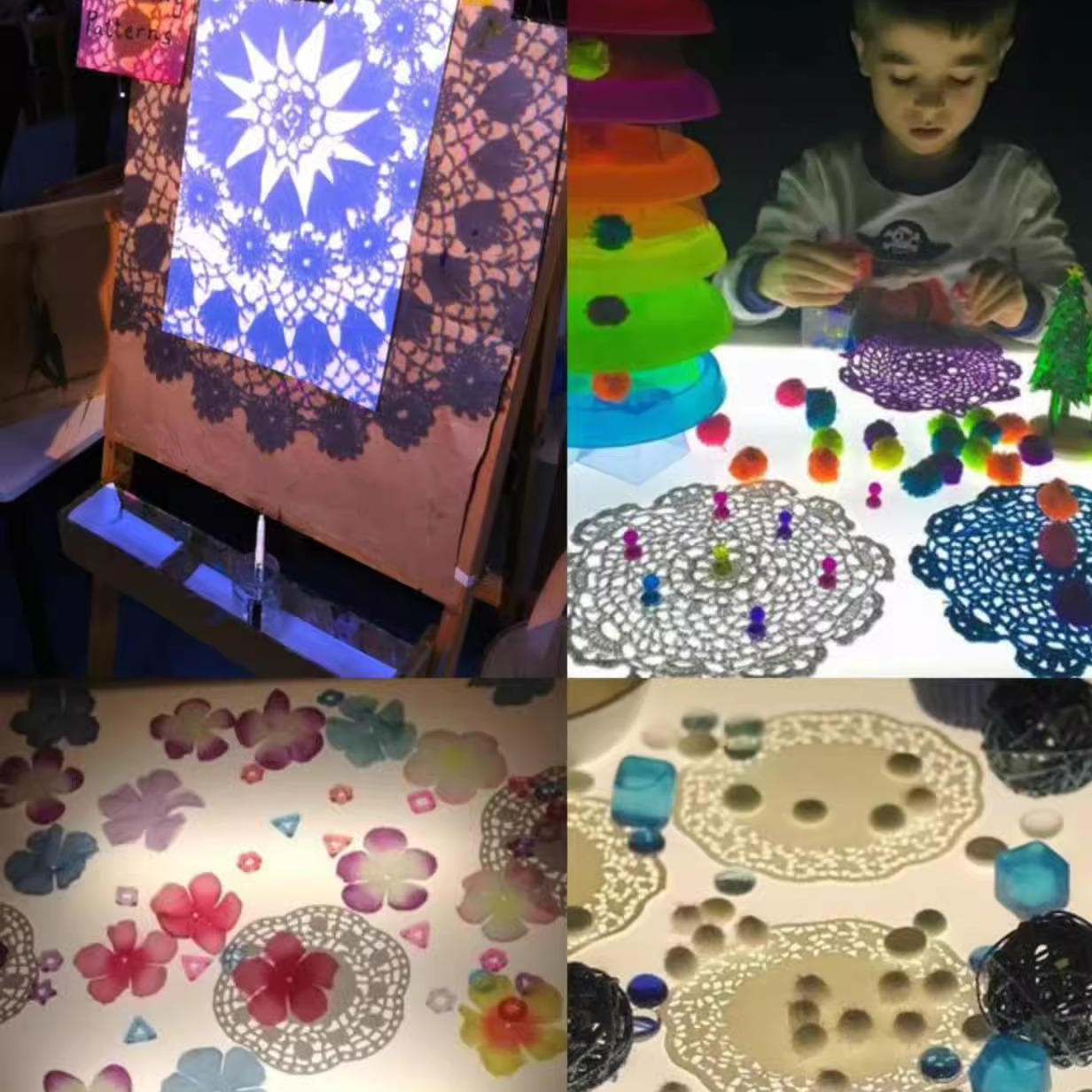 开放性材料玩具图案探索活动游戏