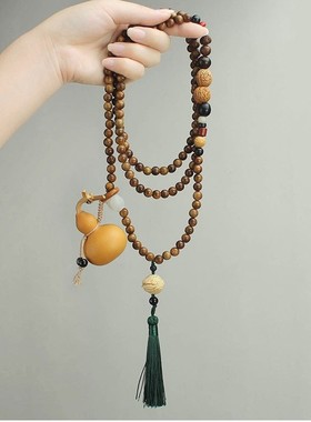 男女葫芦斜挎链新中式多宝背背链手机链葫芦吊坠毛衣链项链璎珞