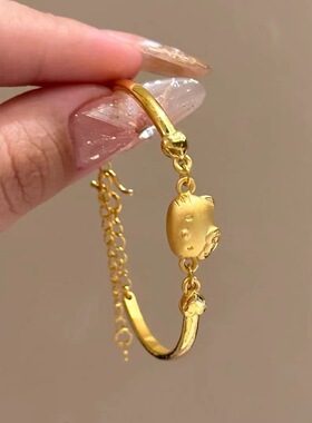 爆款HelloKitty手链可爱轻奢ins小众设计高级感生日礼物送女饰品