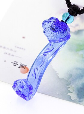 2026新款古法琉璃年年如意吊坠复古项链包挂坠 茶宠摆件 茶针搁置