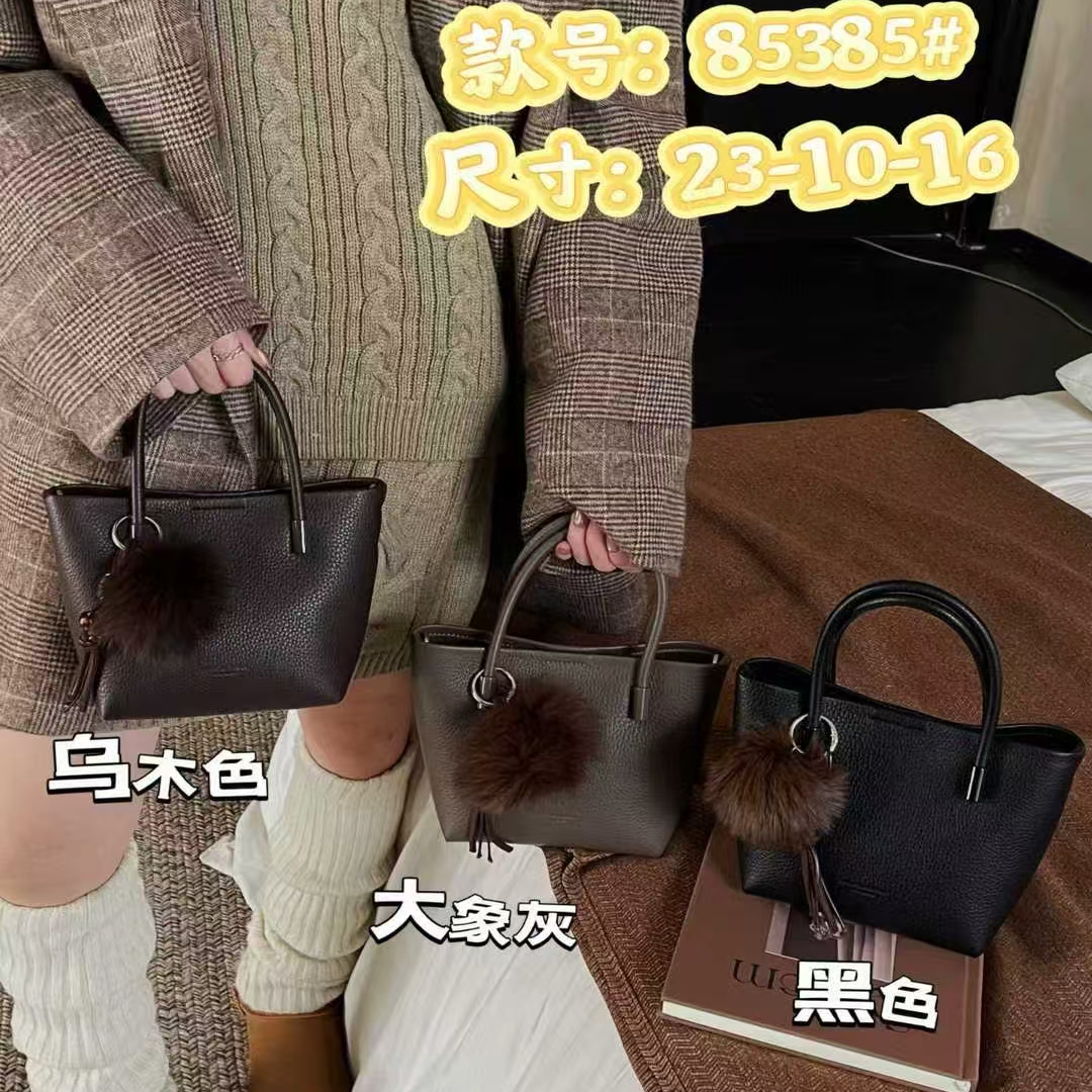 2025高品质荔枝纹菜篮子手提包高级感上班通勤单肩斜挎包