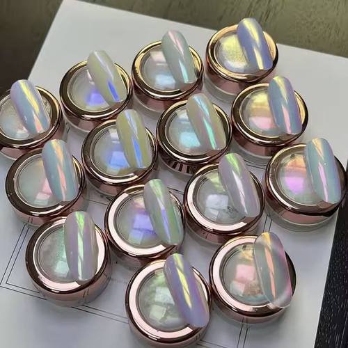 高光幻彩极光光变色龙粉美甲工艺品滴胶流麻水彩用霓虹粉冰肌粉