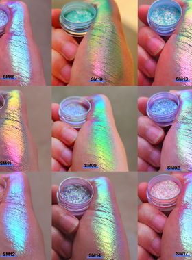 multichrome pigment爆闪高彩度糖果色偏光光学变色龙粉