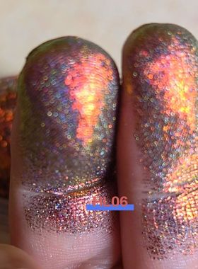 rainbow multichrome pigment 高光金属彩虹镭射光学变色龙偏光粉