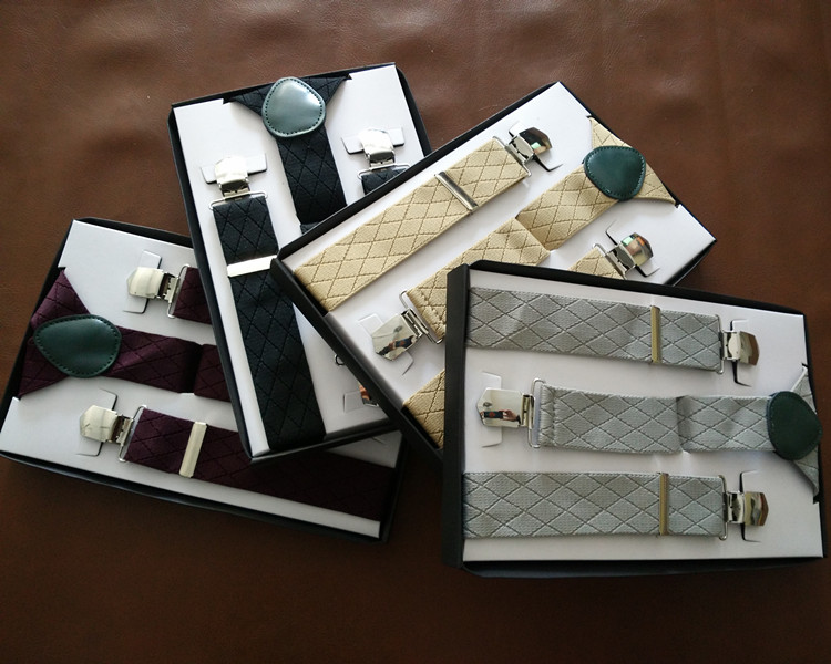 包邮真皮百搭伴郎背带配饰男士吊裤带背带夹吊带背带西裤背带