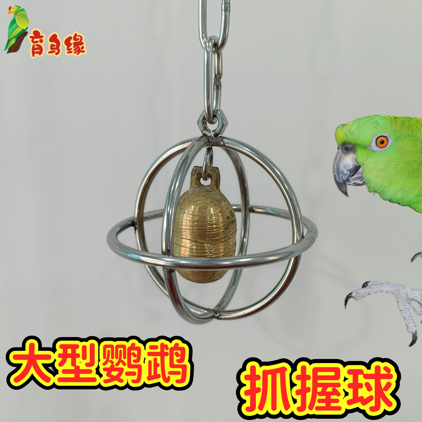 中大型鹦鹉不锈钢抓握球