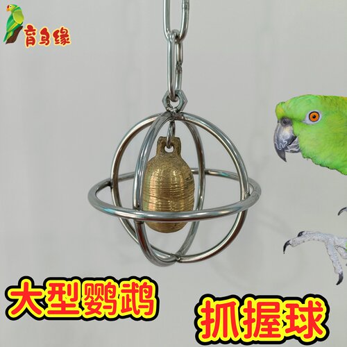 中大型鹦鹉不锈钢抓握球