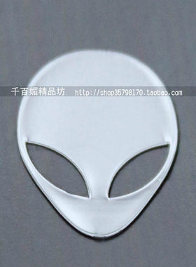 外星人 金属贴   HOME键 标贴 手机贴纸 笔记本金属贴 饰品