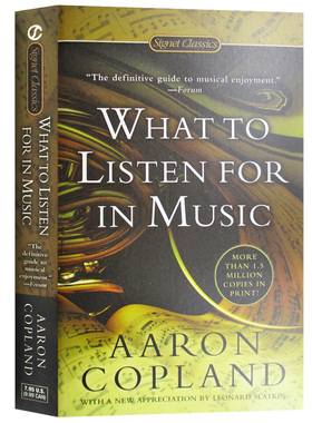 现货 如何欣赏音乐 英文原版 What to Listen for in Music 音乐入门书籍 进口英语书