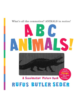 预售 英文原版 ABC Animals!: A Scanimation Picture Book 视觉书 动物ABC 会动的书 趣味ABC认知童书 光栅绘本
