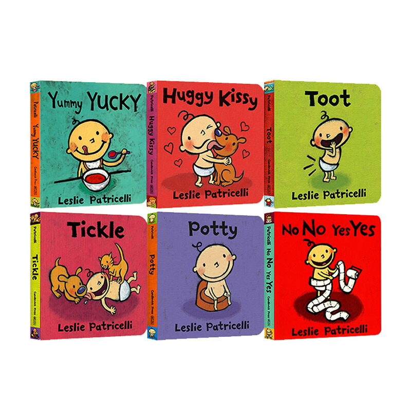 英文原版 leslie patricelli 绘本6册 认知启蒙