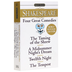 四大喜剧：驯悍记 莎士比亚 进口英文 暴风雨 第十二夜 仲夏夜之梦 Comedies Great Four 外图原版 预售