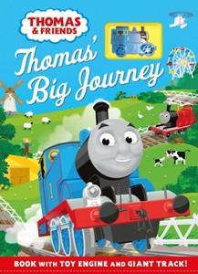 英文原版 小火车托马斯轨道车书玩具书纸板书 Thomas Friends Thomas' Big Journey 儿童英语启蒙故事图画书 亲子互动益智 英文版