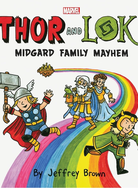 预售 英文原版 索尔和洛基 幽默漫画绘本 雷神 Thor and Loki: Midgard Family Mayhem 锤基 星球大战黑武士系列作者 漫威