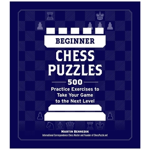 預售 初級國際象棋謎題 讓您 游戲更上一層樓 Puzzles 個練習 Chess Beginner 英文原版 500