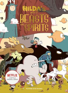 预售【外图英文】蓝发女孩希尔达 怪兽与精灵指南 Netflix动画原著漫画Hilda's Book of Beasts and Spirits