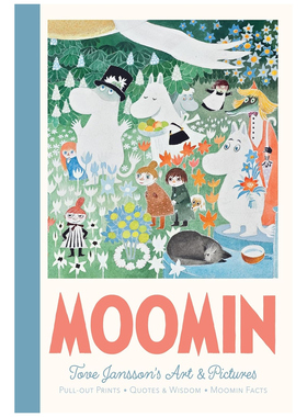 预售 英文原版 托芙·扬松经典姆明海报艺术作品 Tove Jansson Moomin Pull-Out Prints 姆明绘本画合集