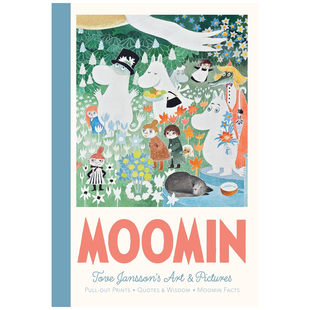 预售 英文原版 托芙·扬松经典姆明海报艺术作品 Tove Jansson Moomin Pull-Out Prints 姆明绘本画合集
