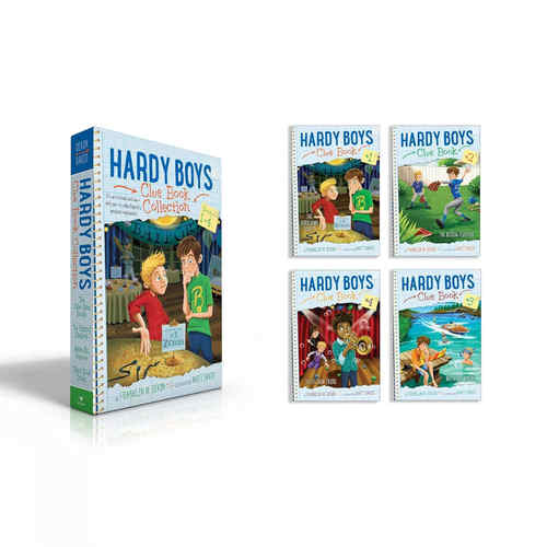 现货 英文原版 哈迪男孩线索书系列 1-4 册 Hardy Boys Clue Book Collection Books 1-4 (Boxed Set)儿童侦探 Franklin W Dixon