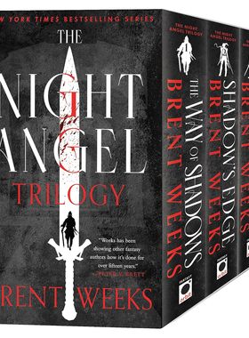 预售 英文原版 暗夜天使 三卷 The Night Angel Trilogy Box Set 英文原版 Brent Weeks 奇幻 惊悚 奇幻小说