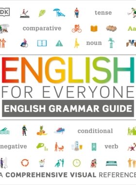 预售 英文原版 DK新视觉系列 人人学英语 语法指南 DK-English for Everyone Grammar Guide 图解指南参考手册 自学训练工具书教材