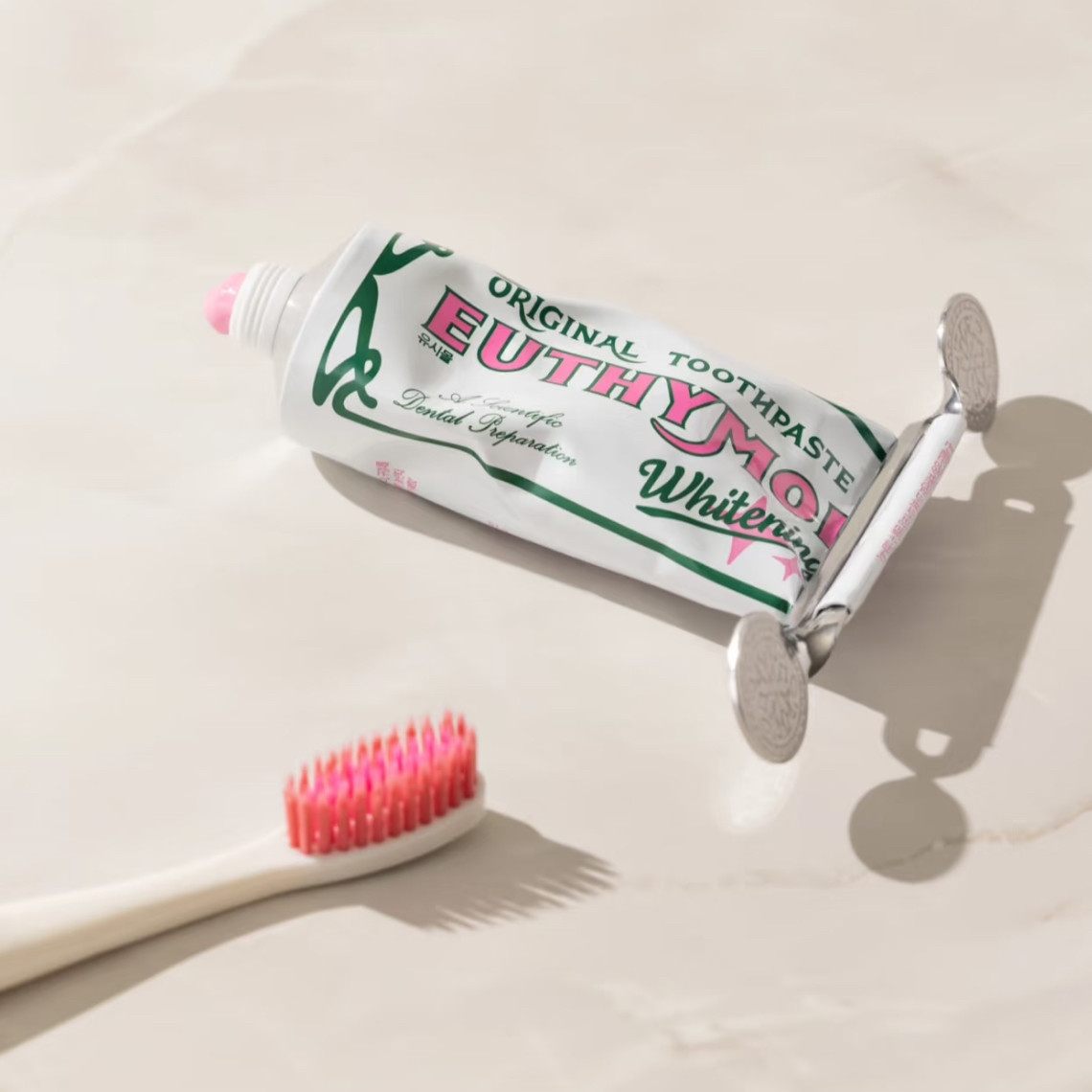 Euthymol Pink Toothpaste: Antiseptic Fluoride-Free Formula - Taobao product photo 2
