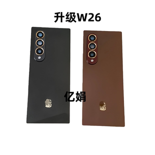适用三星Fold3/4/5/6/7改W26原装后盖玻璃电池盖W22/3改直角后壳