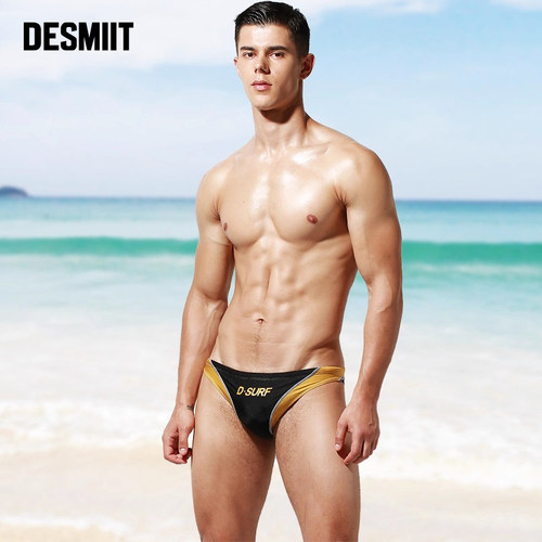 desmiit男士性感三角泳裤比基尼