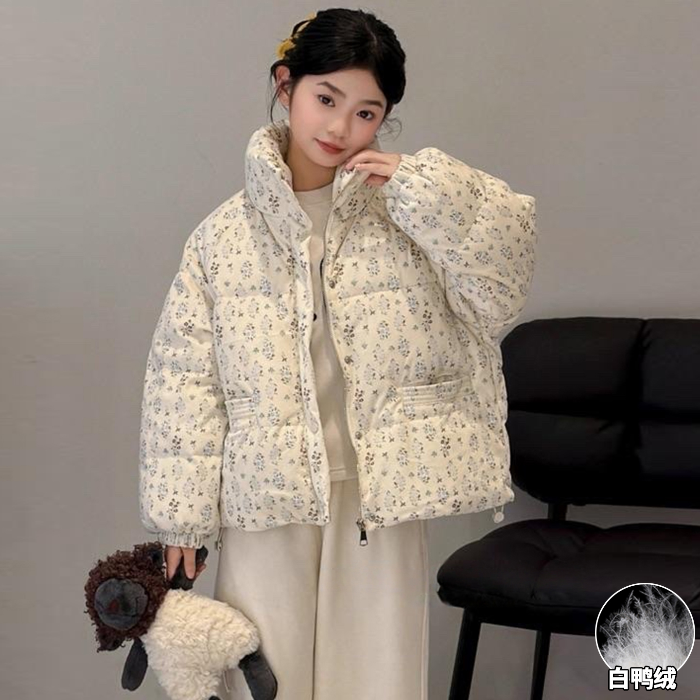 女童冬装羽绒服保暖外套