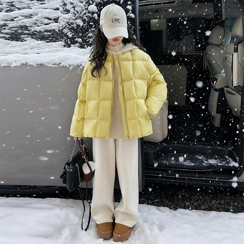 女童冬季棉服2025新款儿童圆领休闲宽松百搭保暖羽绒棉衣外套洋气,童装/婴儿装/亲子装,棉袄/棉服,淘宝优惠券,粉丝福利购,淘宝优惠卷